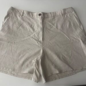 H&M Women’s Linen Light Beige Shorts